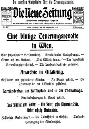 Teuerungsrevolte Wien 1917