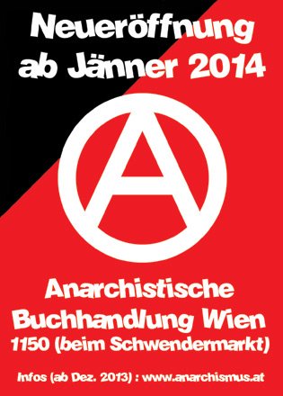 Neuer旦ffnung anarchistische Buchhandlung Wien