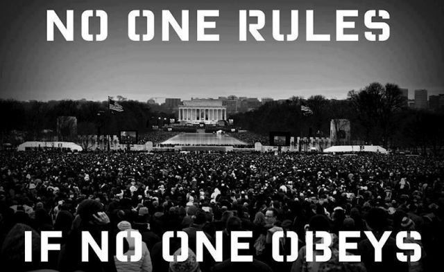 No one rules if no one obeys