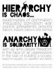 Hierarchy is chaos - anarchy is order