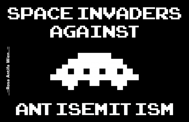 Space invaders against antisemitism