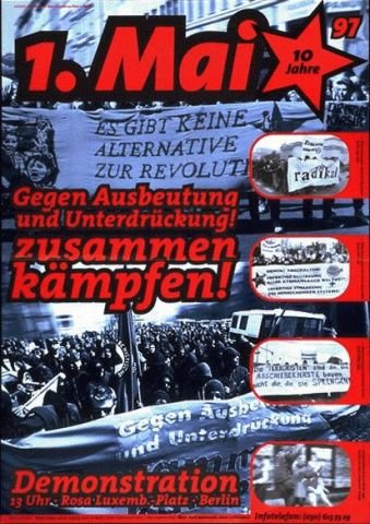 Plakate Sozialer Bewegungen - 1. Mai 1997