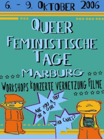 Plakate Sozialer Bewegungen - Queerfeministische Tage Marburg