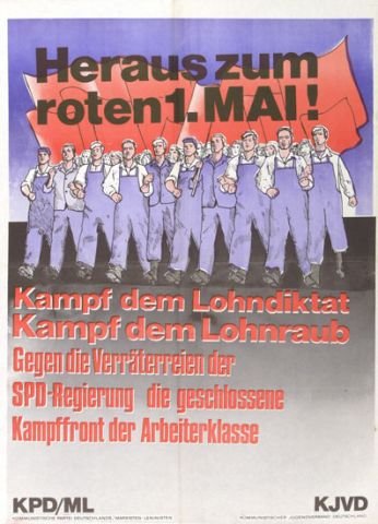 Plakate Sozialer Bewegungen - Heraus zum Roten 1. Mai