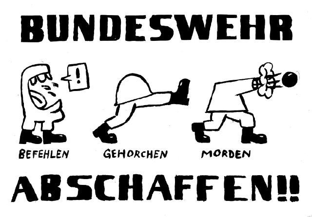 Plakate Sozialer Bewegungen - Bundeswehr abschaffen