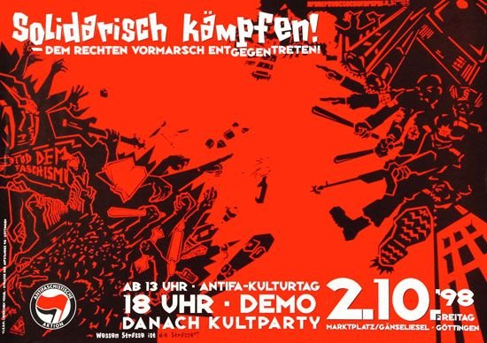 Plakate Sozialer Bewegungen - Solidarisch kämpfen