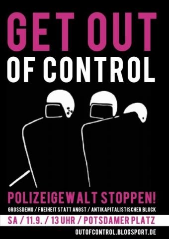 Plakate Sozialer Bewegungen - Get out of control