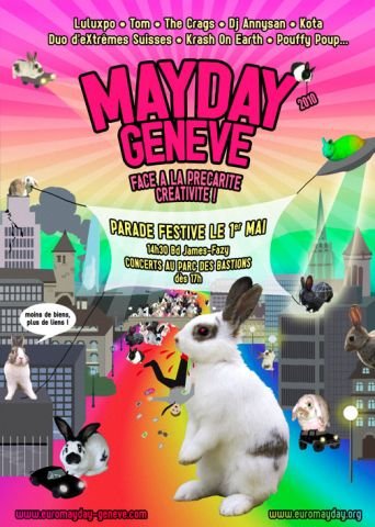 Plakate Sozialer Bewegungen - Mayday Geneve