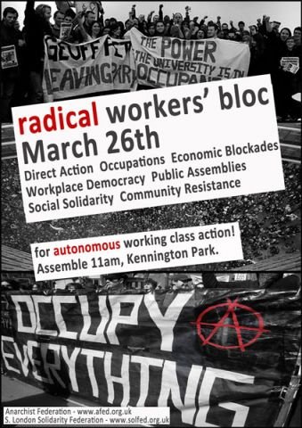 Anarchistische Plakate - Radical workers bloc