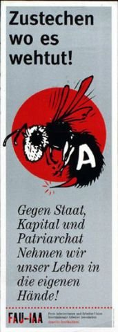 Plakate der FAU - Zustechen, wo es weh tut
