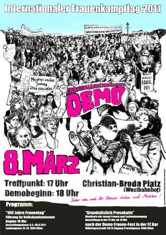 Politische Plakate Österreich - 8. März Frauendemo 2011