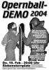 Politische Plakate �sterreich - Opernballdemo 2004