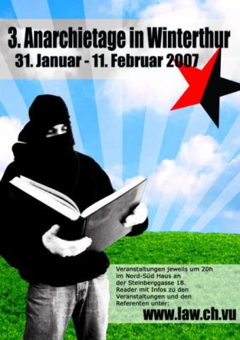 Politische Plakate Schweiz - Anarchietage Winterthur 2007
