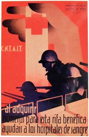 Plakat aus dem Spanischen Bürgerkrieg CNT-FAI 119