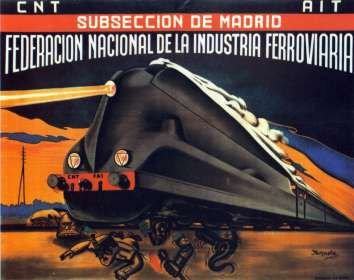 Plakat aus dem Spanischen Bürgerkrieg CNT-FAI 23