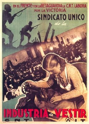 Plakat aus dem Spanischen Bürgerkrieg CNT-FAI 71