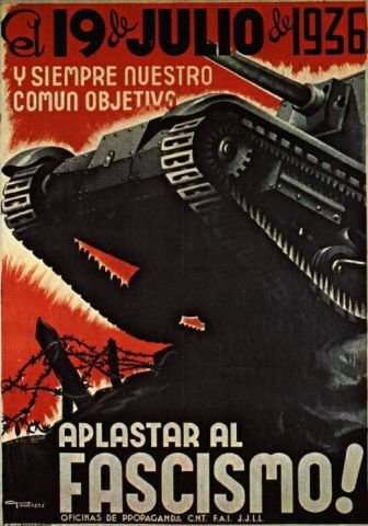 Plakat aus dem Spanischen Bürgerkrieg CNT-FAI 81