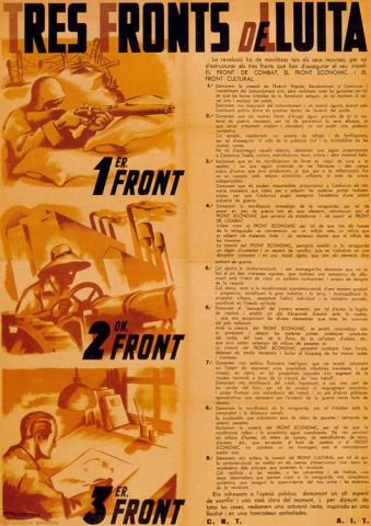 Plakat aus dem Spanischen Bürgerkrieg CNT-FAI 86