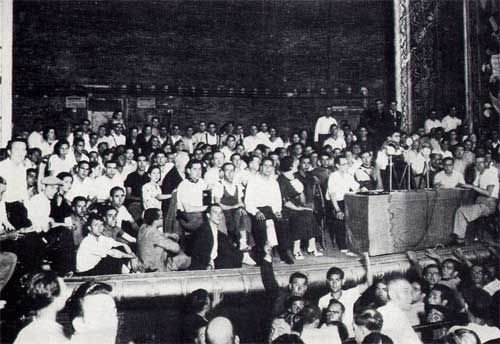 Spanischer B端rgerkrieg und anarchistische Revolution 1936-39 - Bild Versammlung CNT/FAI