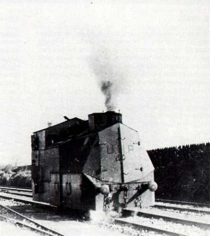 Spanischer Bürgerkrieg und anarchistische Revolution 1936-39 - Bild gepanzerte Lokomotive