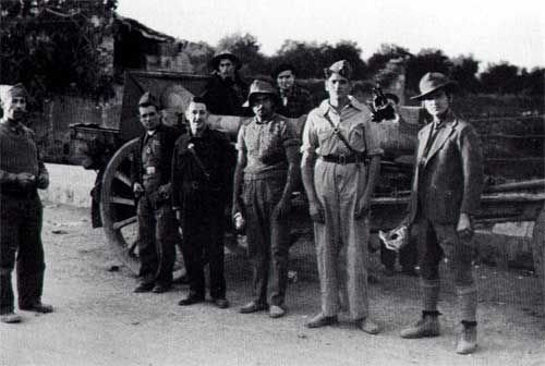 Spanischer Bürgerkrieg und anarchistische Revolution 1936-39 - Bild eroberte Kanone