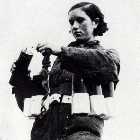 Spanischer Bürgerkrieg und anarchistische Revolution 1936-39 - Bild Milizionärin 4