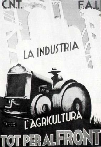 Spanischer Bürgerkrieg und anarchistische Revolution 1936-39 - Bild produzieren für die Front