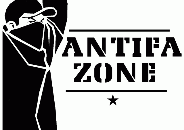 Stencil Antifa Zone