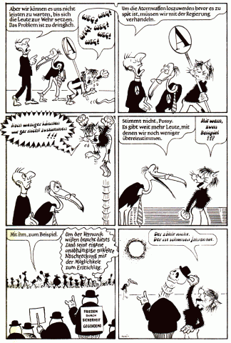 Anarchistische Wildcat Comics by Donald Rooum - Übereinstimmung
