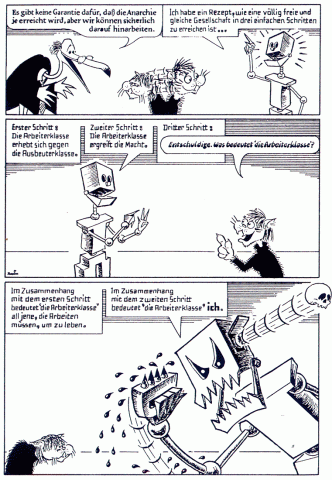 Anarchistische Wildcat Comics by Donald Rooum - Arbeiterklasse